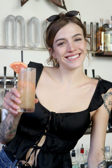 Zoe serves up a citrus punch, the Paloma, at Sonoran Moonshine