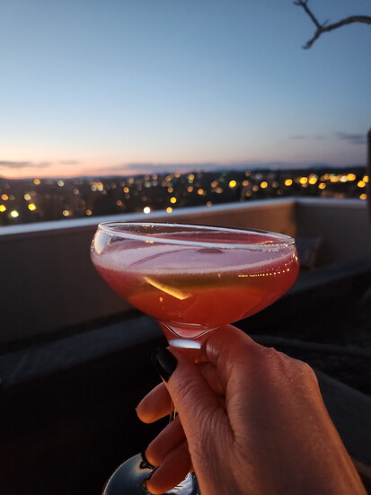 Cocktail at the Rooftop at The Doyle. Photo Credit: Jennifer Waldera