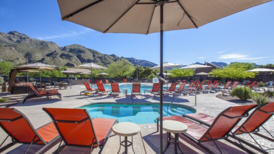 The resort pool awaits