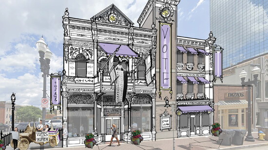 Rendering of future Women’s Suffrage Museum by Bob Fleming