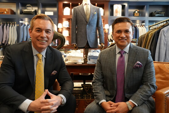 Kip Helverson (left) and Trey Gonzales, Smith's Men's Store owners