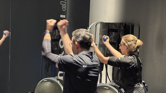 Katie with BODY20 Trainer and Owner, Tony Phelps