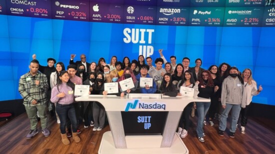 Students at NASDAQ