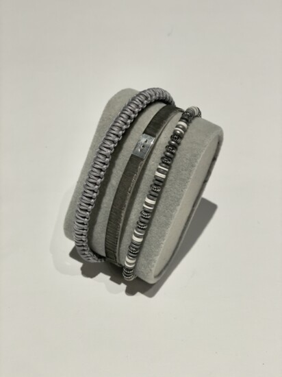 1. Accessorize with mix & match bracelets