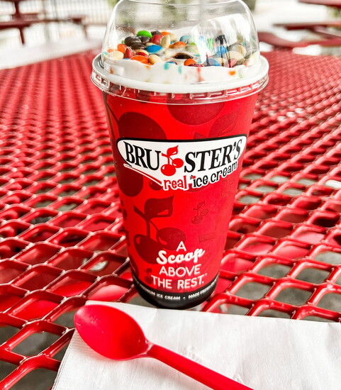 A mix in sundae from Bruster's Real Ice Cream