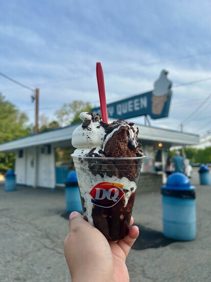 A brownie sundae from Dairy Queen Montvale