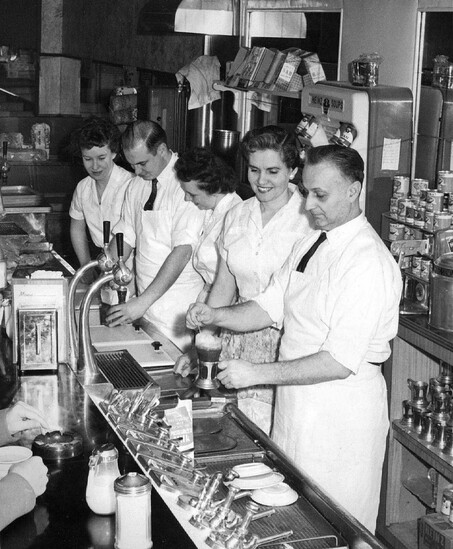 Conrad's staff back when it first opened.