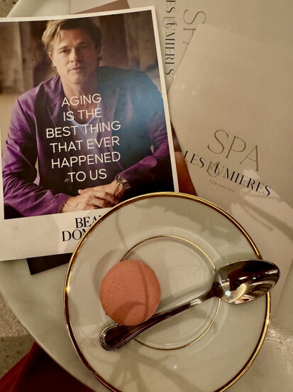 Brad Pitt's skincare line is in th spa at Les Lumieres