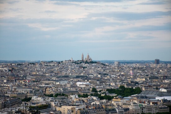 A View of Sacré Cœur from the Eiffel Tower