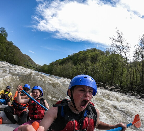 At the end of a satisfying river run!