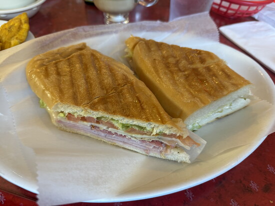 The Cuban sandwich at Siboney Restaurant