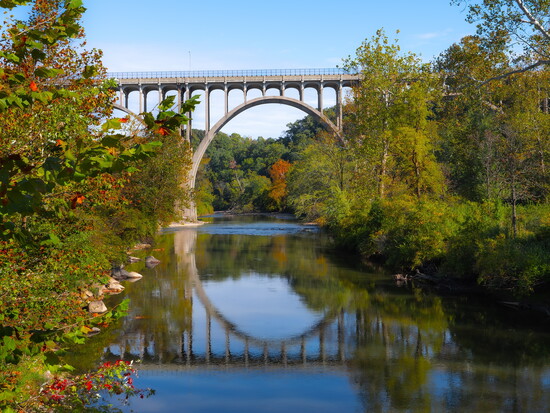 Visit the scenic views of Cuyahoga Valley National Park near Cleveland, Ohio.