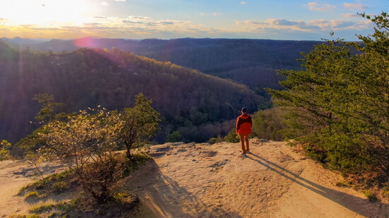 Red River Gorge, Kentucky features 29,000 acres of canyon.