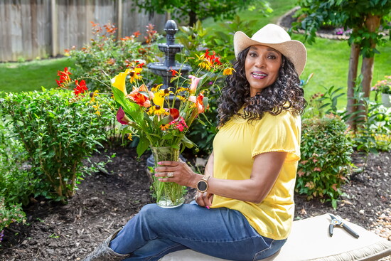Thanks to her gardening skills, Towana Bowles has fresh cut flowers all season long.