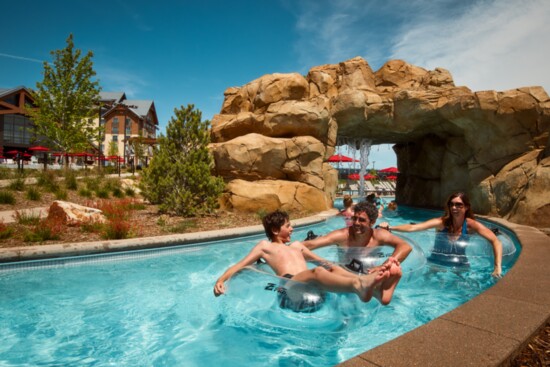 The ARRRapahoe Springs Water Park features a winding lazy river.