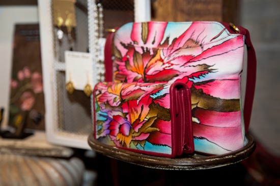 The Magnifique hand-painted leather purses from India ($179) also pull in the floral blooms of spring and add zip to any outfit.