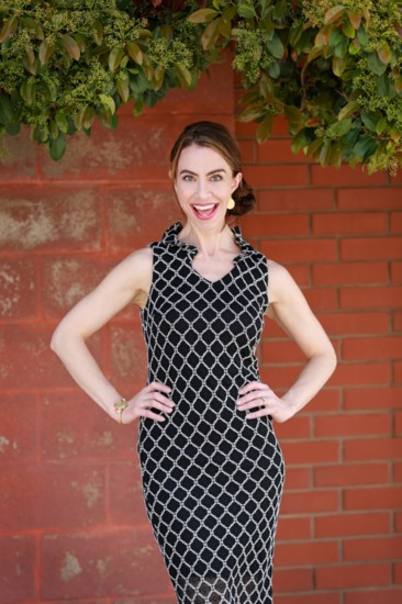 A classic little black dress goes fancy in this Frank Lyman black and white sheath dress. 