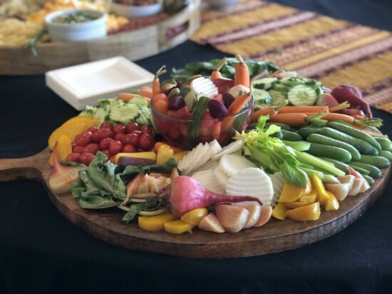 A healthy platter of appetizers is always a treat.