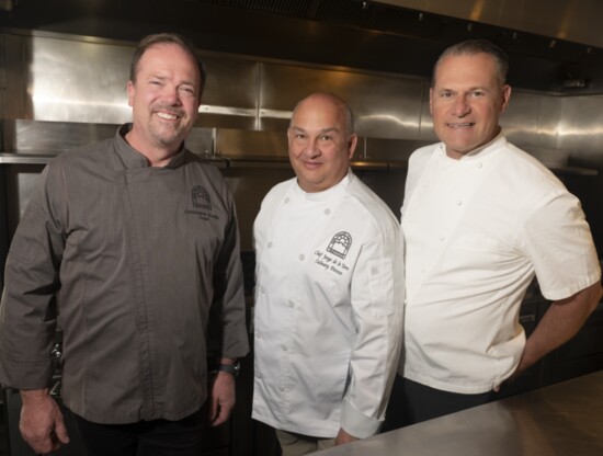 From left: Chef Chris Koetke, Chef Jorge de la Torre, and Chef Dan Kish