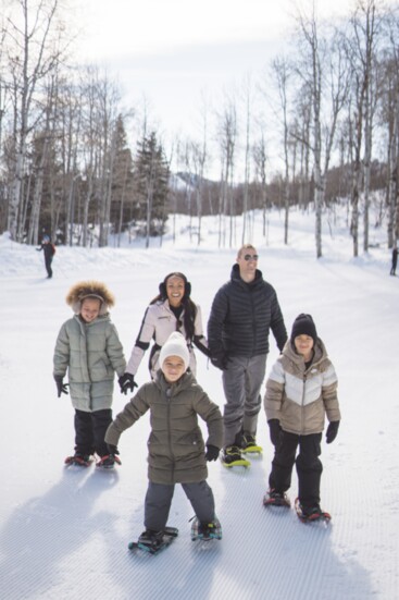 Snowshoeing for the whole family