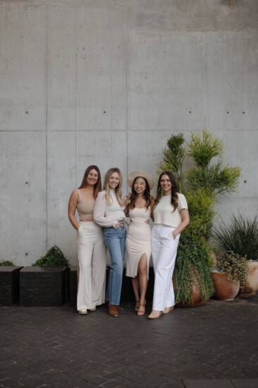 Left to right: Kristy Owen, Bethany McCullough Ross, Jane Ko, Chelsea McCullough 