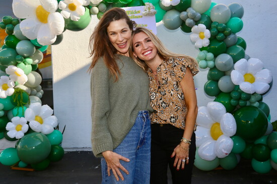 With a friend at her annual Wilder Wellness event