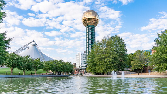 Sunsphere Events is located on two floors—the sixth and eighth levels—of Knoxville’s iconic Sunsphere
