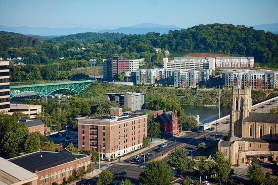 The Sunsphere offers 360-degree panoramic views of downtown Knoxville, the Tennessee River, Great Smoky Mountains and UT campus