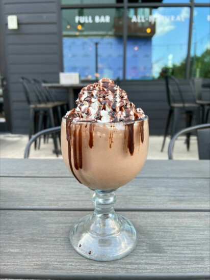 8. Hopdoddy Burger Bar's chocolate shake, spiked with rum