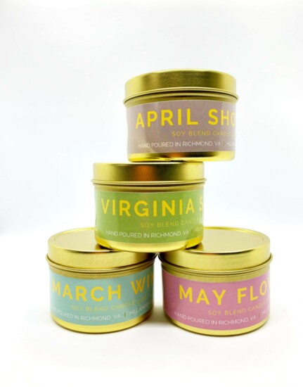 Spring Flight candle tin set
