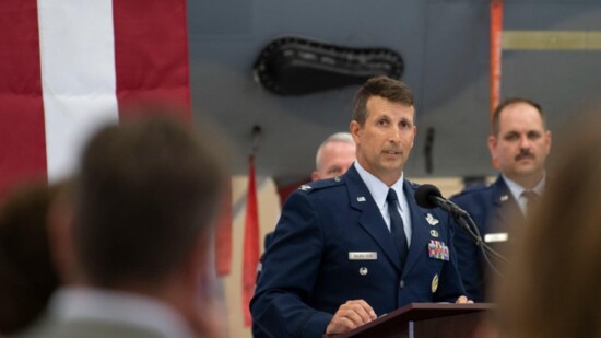 "Moon" assuming Command of the 104th FW 