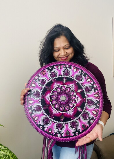 Surabhi and her Mandala Art