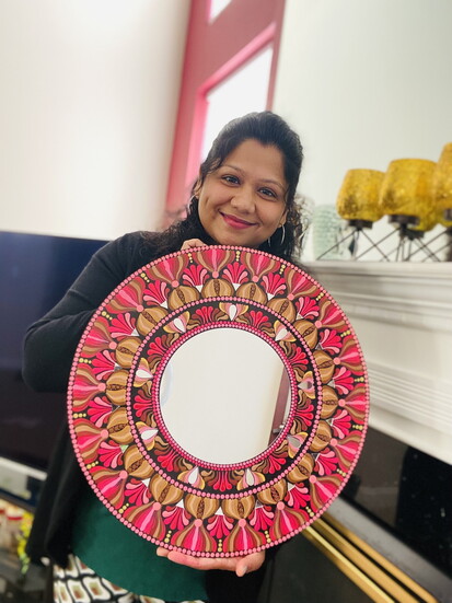 Surabhi and her Mandala Art