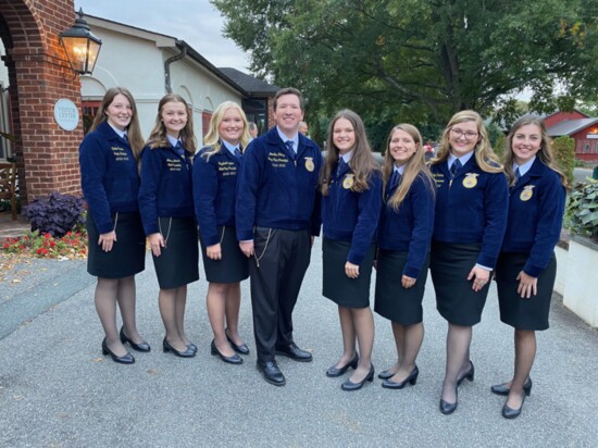 Virginia FFA Officers at Barboursville