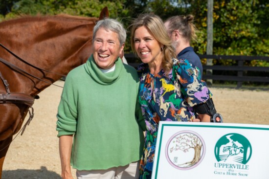 Punkin taps Sprout for her Spirit of the Horse donation