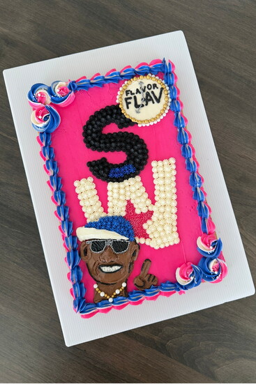 Flavor Flav commissioned Boulay to create this cake for a local Taylor Swift fan