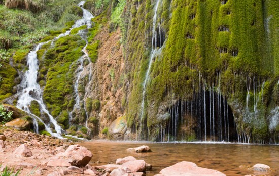 Ribbon Falls at the Grand Canyon. Photo by Mike Cavaroc Photography, courtesy of the Arizona Office of Tourism.