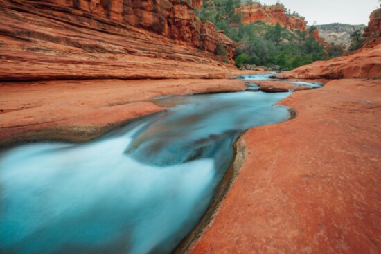 Slide Rock. Photo courtesy Sedona Chamber of Commerce and Tourism Bureau.