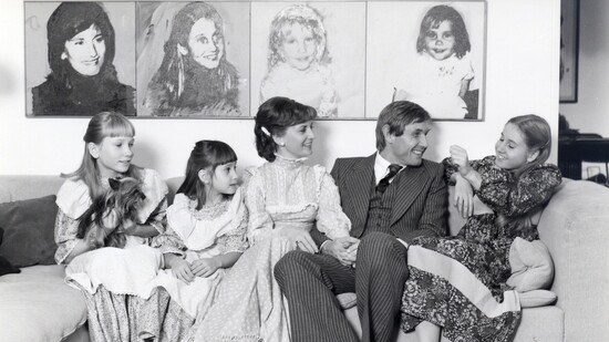 Andreas Bechtler with Family. (Left to right) Tanja Bechtler, Viviane Bechtler-Smith, Natascha Bechtler, Andreas Bechtler, and Fiona Bechtler-Levin. Courtesy