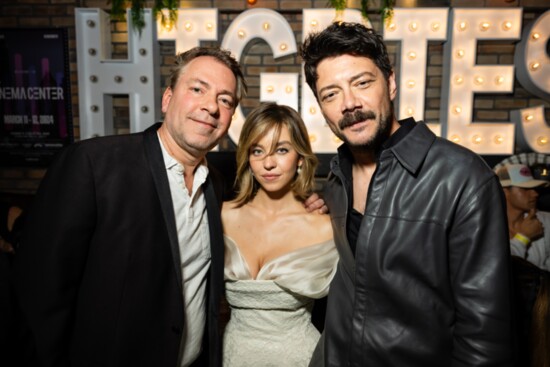 David Manning, Sydney Sweeney and Alvaro Morte Photo by Photagonist.ca