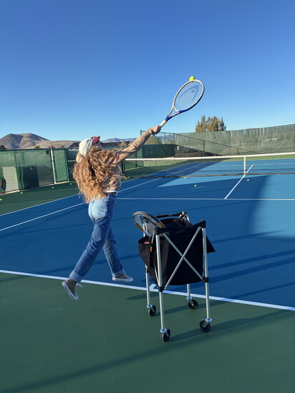 One of Taffy's Students on the Court in Dammeron