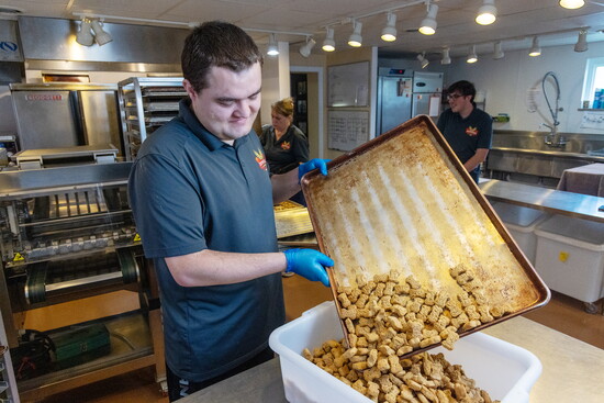 Brewhaus Dog Bones are made from spent brewing grains, donated from local breweries. 