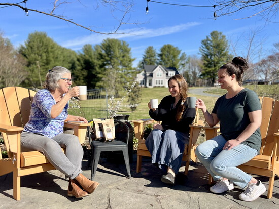 What's even better than sharing coffee and conversation with friends? Helping birds at the same time! Photo: Courtesy of Hamilton Mercantile