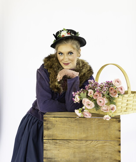 Savannah Seay shines as Eliza Doolittle in My Fair Lady.