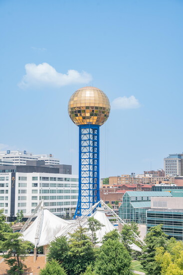 Perhaps the most iconic landmark in Knoxville, the Sunsphere is a must-see. Photo by Chelsea Babin