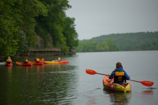 Paddling the Tennessee River from Ijam's Nature Center. Photo by Smoke Signal Photography
