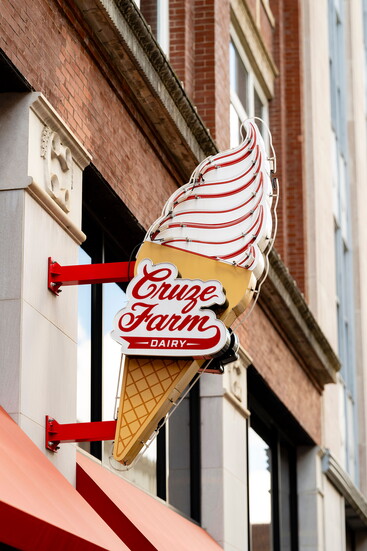 Cruze Farm Dairy on Gay Street. Photo by Shawn Poynter