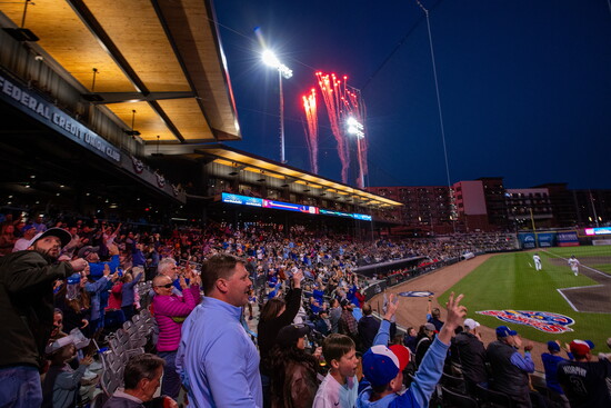 Top off your daycation with a trip to Covenant Health Park for a Smokies night game. Photo by Knoxville Smokies