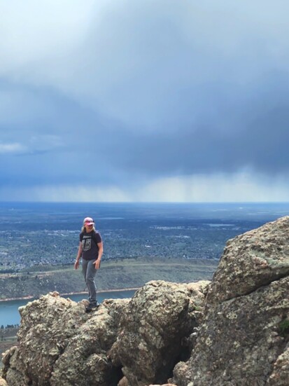 Arthur's Rock overlooking Horsetooth Reservoir near Fort Collins