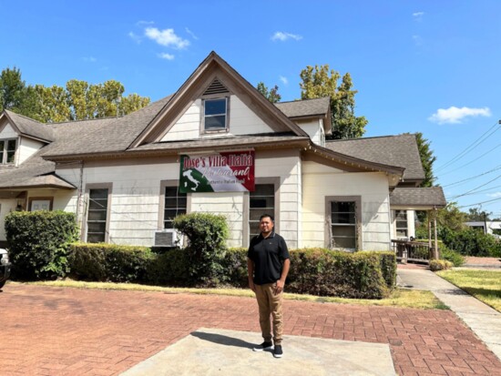 Jose outside his venue, Jose's Italia Villa, 